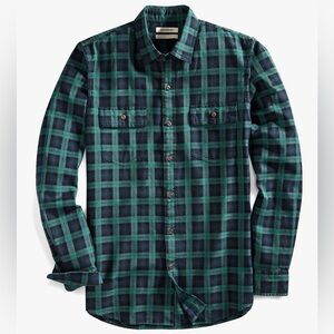Goodthreads Men's Slim-Fit Long-Sleeve Plaid Twill Shirt XL Classic‎ 100% Cotton